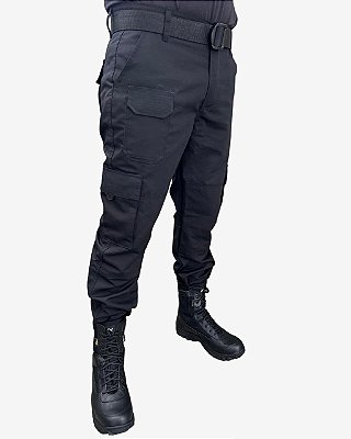CALÇA TÁTICA 7 BOLSOS MASCULINA PRETA - FOX BOY