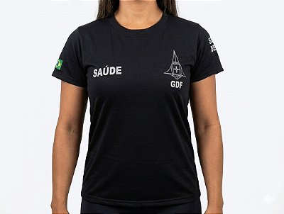 CAMISETA CURTA MALHA FRIA FEMININA - SAÚDE