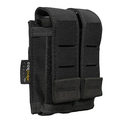 PORTA CARREGADOR DE PISTOLA DUPLO LASER CUT PRETO - COMANFY