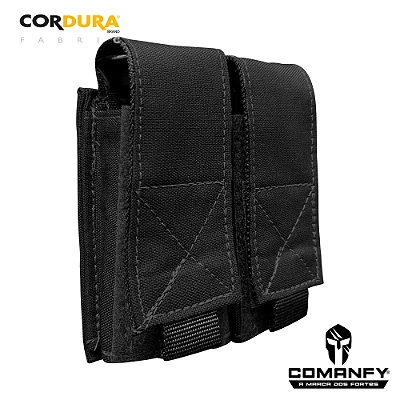 PORTA CARREGADOR DE PISTOLA DUPLO - COMANFY