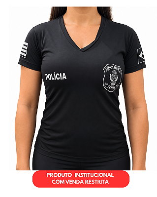 CAMISA FEMININA DRY FIT CURTA PPGO