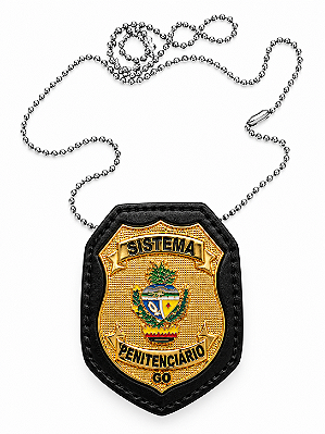 DISTINTIVO COURO SISTEMA PENITENCIÁRIO GOIÁS
