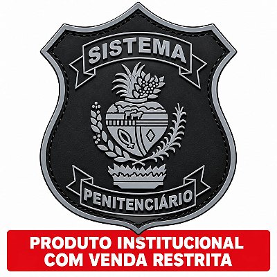 PATCH EMBORRACHADO BRASÃO SISTEMA PENITENCIÁRIO GOIÁS