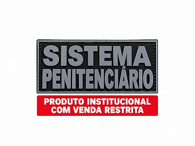 PATCH EMBORRACHADO COSTAS SISTEMA PENITENCIÁRIO