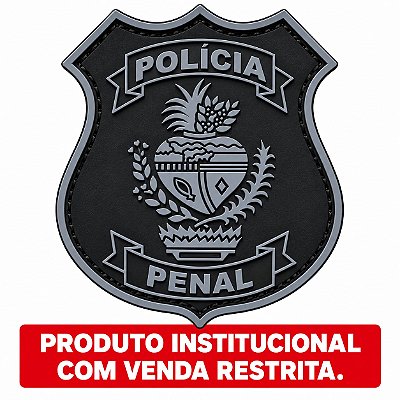 PATCH EMBORRACHADO BRASÃO POLICIA PENAL GOIÁS