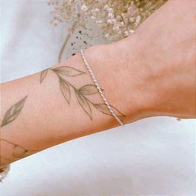 Pulseira Cordão Baiano Prata 925
