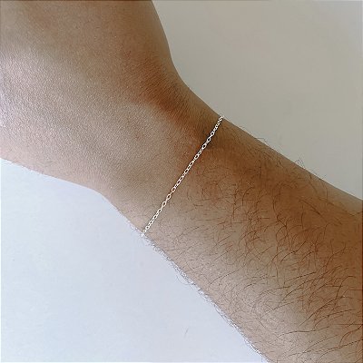 Pulseira Cadeado 2mm - Prata 925