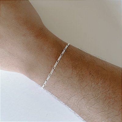 Pulseira Fígaro 2mm - Prata 925