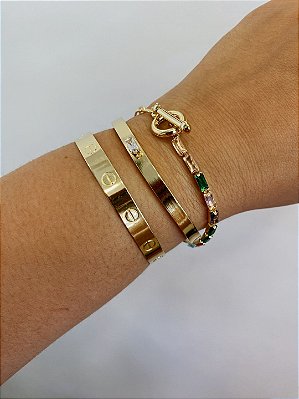 Bracelete Inpirado Banhado em Ouro 18k