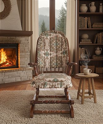 Cadeira De Balanço 1,18/40 X 64 X 50 Móveis De Gramado