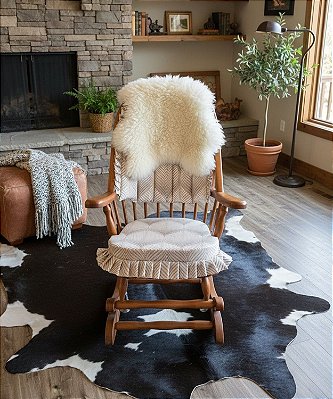 Cadeira de Balanço Veludo Escócia 90/40 x 60 x 50 - Moveis De Gramado