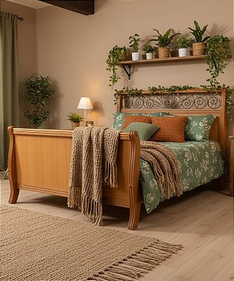 Cama de Casal Pérola King Size 1,95 x 2,05 - Móveis de Gramado