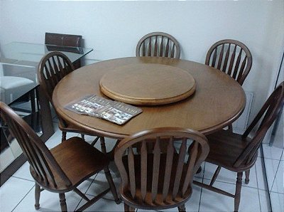 Sala de Jantar 1,60 x 1,60 – (08 Cadeiras) - Móveis de Gramado