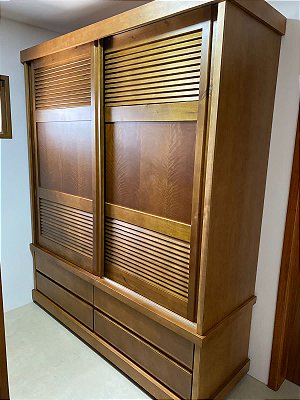 Guarda Roupas Veneziana 1,87 x 50 x 2,13 – ( 02 Portas de Correr ) - Móveis de Gramado