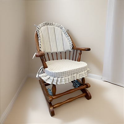 Cadeira de Balanço Frapê Cinza 90/40 x 60 x 50 - Moveis De Gramado
