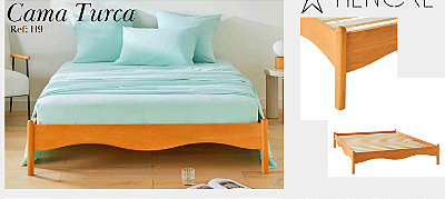 Cama Turca 90 x 1,90 x 40 - Móveis de Gramado