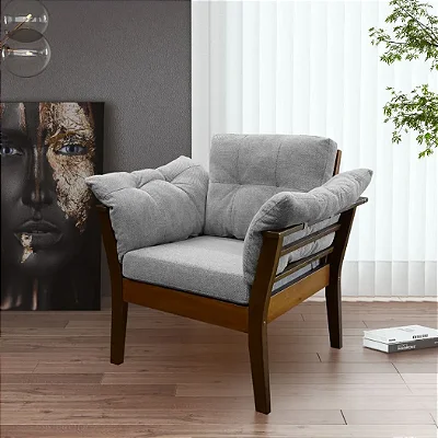 Poltrona Sevilha 80 x 77 x 75 - Móveis  Imosest