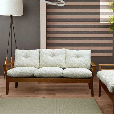 Sofá Real 80 x 1,83 x 75 - 03 Lugares - Móveis Imosest