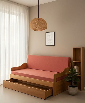 Sofá Cama Tricama Madeira Maciça - Móveis de Gramado