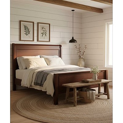 Cama Hortência 1,60 x 2,00 - Madeira Maciça - Móveis de Gramado