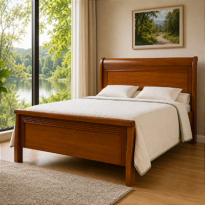 Cama Coberta 1,90 x 80 - Madeira Maciça - Móveis de Gramado