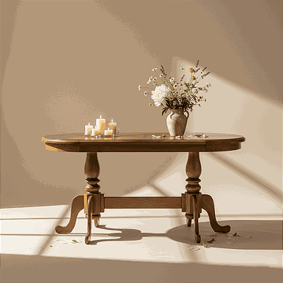 Mesa Oval Gramado 1,60 x 90 - Móveis de Gramado