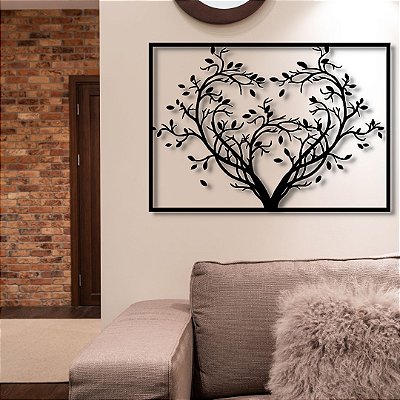 Árvore Coração decoração em mdf