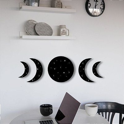 Lua Fases decoração em mdf