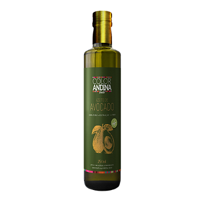 Azeite de Avocado 100% Puro 250ml (Color Andina)