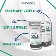 Super Mag III 350mg de Magnésio com 60 cápsulas (Endogen)