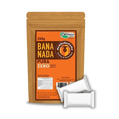 BANANADA PURA-ZERO- PACOTE 200g (Nanabanana)