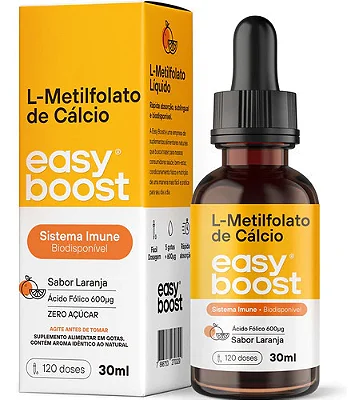 L- Metilfolato 1000mcg com 60 cap (Easy boost)