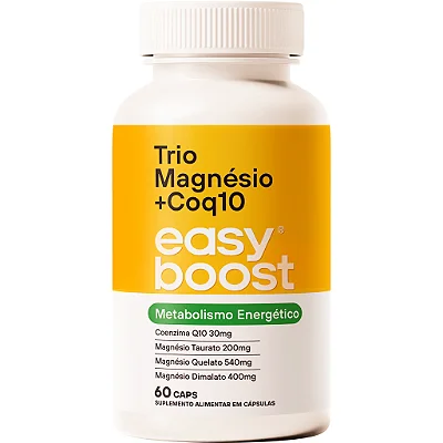 Trio Magnésio + Coq10 com 60 capsúlas (Easy boost)