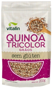 Quinoa Tricolor Grãos Sem Glúten 200g (Vitalin)