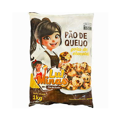 Pão De Queijo Lut Minas 1Kg Gotas Chocolate Congengelado