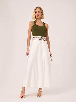 Saia Katia Midi Alfaiataria Off White