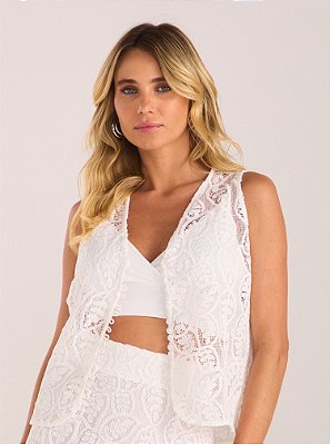 Coordenado em Renda Branco Patricia