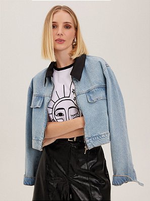 Jaqueta Jeans Iolanda Azul