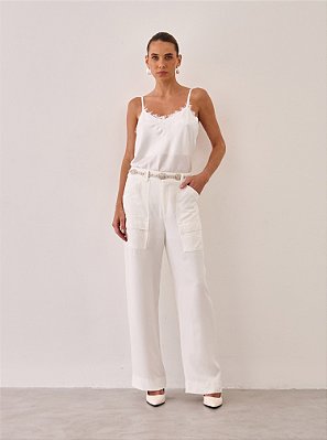 Calça Arlete Alfaiataria Off White