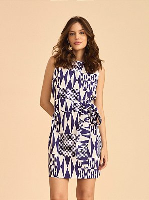 Vestido Jade Reto Estampado