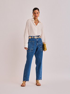 Calça Jeans Karina Basel Azul
