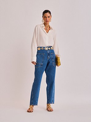 Calça Jeans Karina Basel Azul