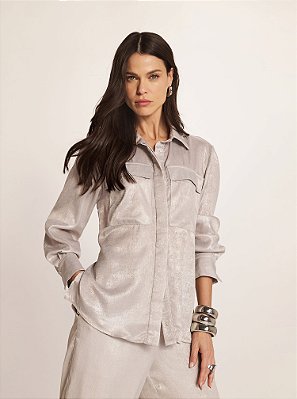 Camisa Silver Solta Prata