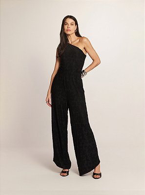 Conjunto Body e Calça Novax Ombro Só Preto