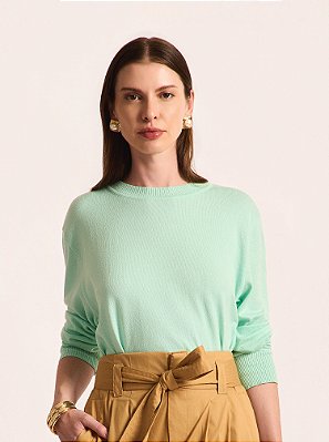 Blusa Mesh Tricot Verde