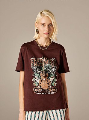 T-Shirt Free Soul Estampada Algodão