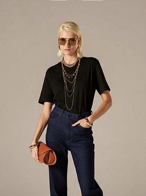 T-Shirt Algodão Preto