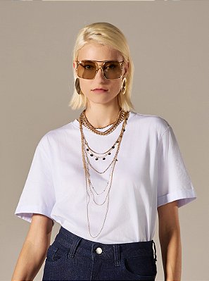 T-Shirt Algodão Branco