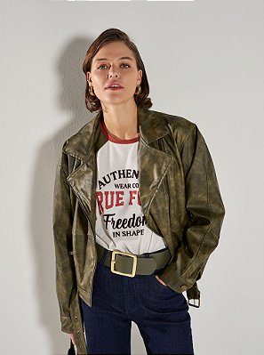 Jaqueta Militar Milena Verde Militar