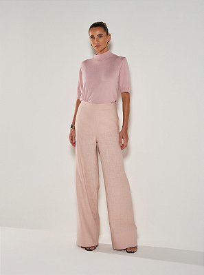 Calça Alfaiataria Livia Rosa Claro